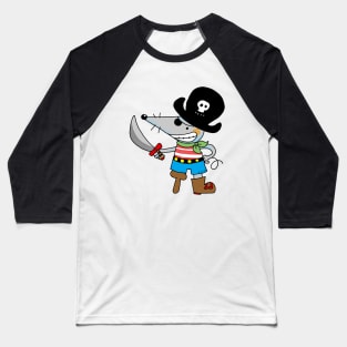 pirate mouse cartoon Baseball T-Shirt